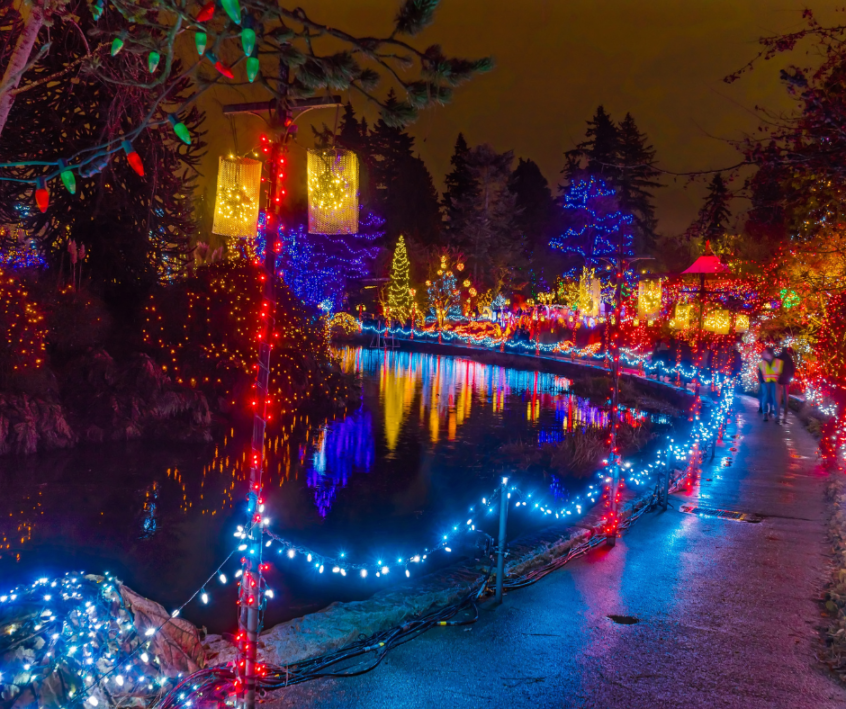Image of the Van Dusen Festival of Lights in Vancouver